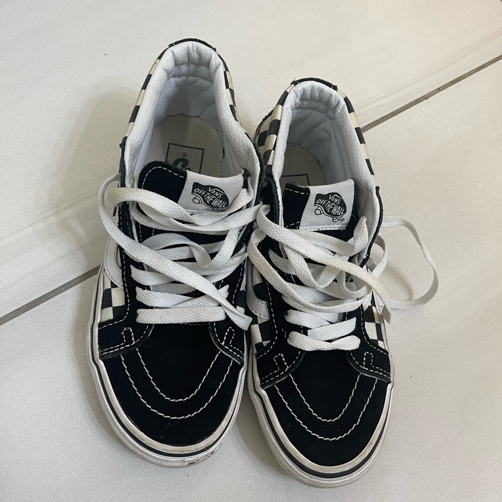 Checkers vans high top